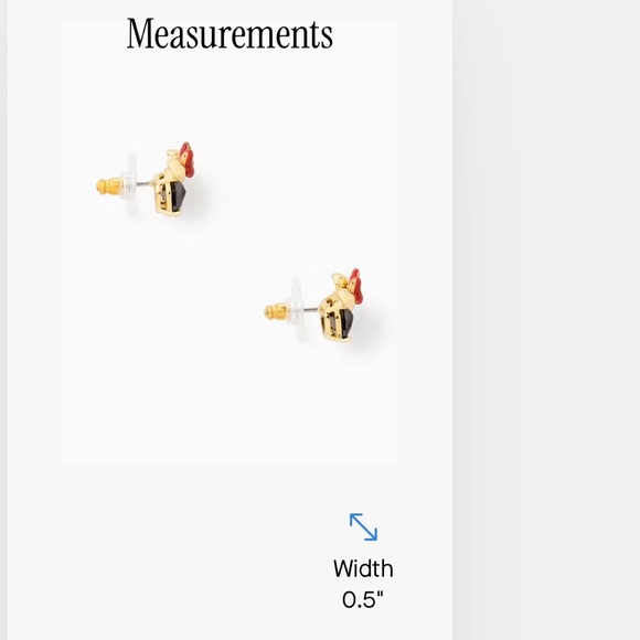 NWT Disney X Kate Spade New York Minnie Studs - Picture 5 of 5